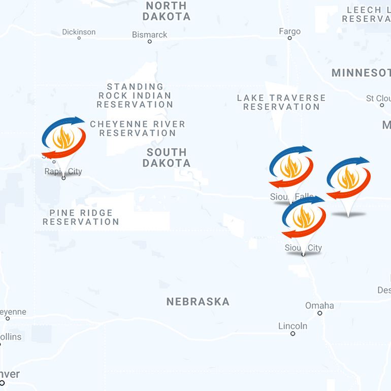 4 Google Map Pin Locations